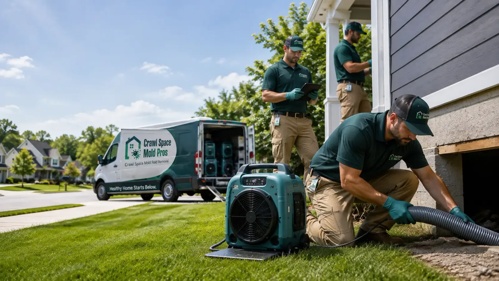Crawl Space Mold Removal in Iron Ridge, WI